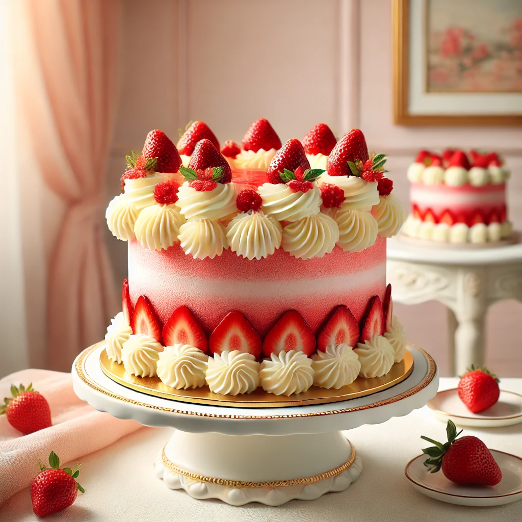 Strawberry Cream Cake